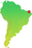 America do Sul - Localização Fortim CE